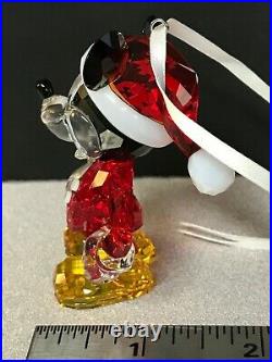 Swarovski Crystal Disney Mickey Mouse Christmas Ornament Figurine 5004690 (B)