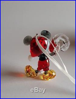 Swarovski Crystal, Disney Mickey Mouse Christmas Ornament, Rare Art No 5135938