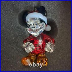 Swarovski Crystal Disney Mickey Mouse Christmas ornament excellent F/S