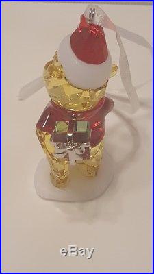 Swarovski Crystal Disney WINNIE THE POOH Christmas Ornament #5030561 NIB