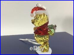 Swarovski Crystal Figurines, BNIB Winnie the Pooh Christmas Ornament # 5030561