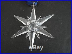 Swarovski Crystal Glass Annual 2005 Christmas Snowflake Ornament No Box