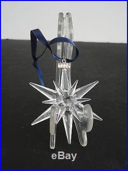 Swarovski Crystal Glass Annual 2005 Christmas Snowflake Ornament No Box