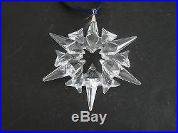 Swarovski Crystal Glass Annual 2007 Christmas Snowflake Ornament No Box