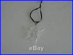Swarovski Crystal Glass Annual 2007 Christmas Snowflake Ornament No Box