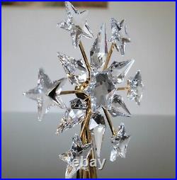 Swarovski Crystal Gold Tone Christmas Tree Topper IMPERFECT 632785