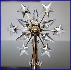 Swarovski Crystal Gold Tone Christmas Tree Topper IMPERFECT 632785