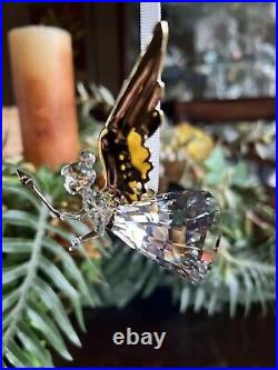 Swarovski Crystal Holiday Magic Angel Ornament, Gold Tone, 5657008 BNIB