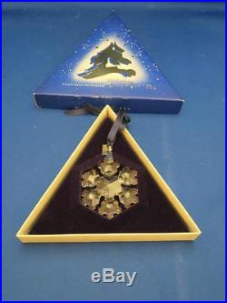Swarovski Crystal Holiday Snowflake Ornament 1994 with Orig. Box Christmas Winter