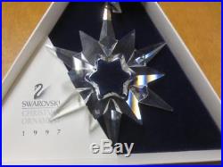 Swarovski Crystal Large Annual 1997 Christmas Ornament Snowflake