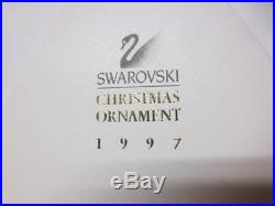 Swarovski Crystal Large Annual 1997 Christmas Ornament Snowflake