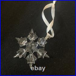 Swarovski Crystal Large Snowflake Christmas Ornament 2010 MINT In BOX
