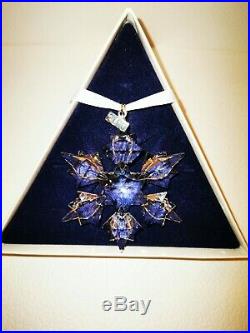 Swarovski Crystal Large Snowflake, Star, Christmas Tree Ornament, Boxed. C. 2010