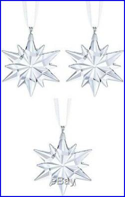 Swarovski Crystal Little Star Ornament Pack of 3 in Original Box 5257592