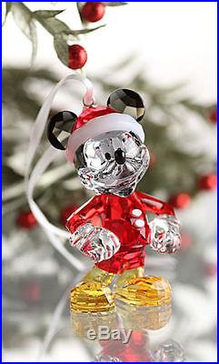 Swarovski Crystal Mickey Mouse Christmas Ornament 5004690 Orig Price $200 Nib
