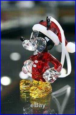 Swarovski Crystal Mickey Mouse Christmas Ornament Disney Colored withBox 5004690