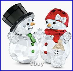 Swarovski Crystal NIB Snowman Family 2020 Christmas Figurine #5533948 SOLD OUT