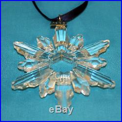 Swarovski Crystal Ornament, 220073 1998 Christmas Snowflake, 3H $225 V MIB