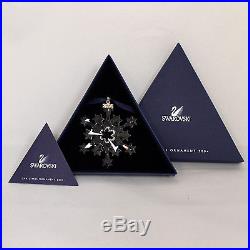 Swarovski Crystal Ornament, 631562 2004 Christmas Snowflake, 3H $225 V MIB