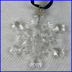 Swarovski Crystal Ornament Christmas 2004 Snowflake Large With Box 2S1
