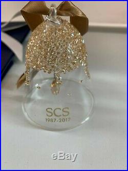 Swarovski Crystal SCS Jubilee Gift 2017 Christmas Bell Ornament 5295582