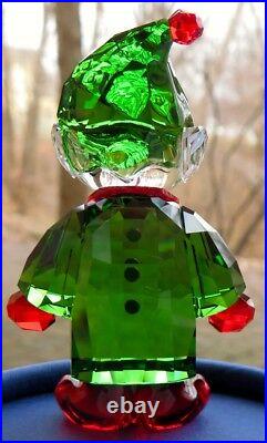 Swarovski Crystal Santa's Helper Christmas Elf Figurine (#5286532) New in Box