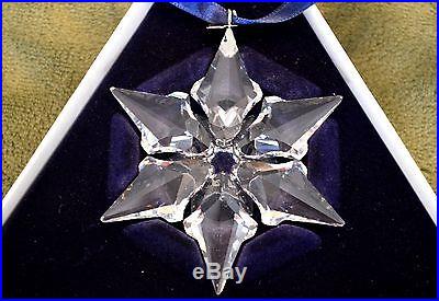 Swarovski Crystal Snowflake 2000 Annual Christmas Tree Ornament NIB MINT