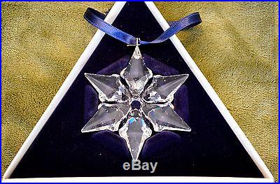 Swarovski Crystal Snowflake 2000 Annual Christmas Tree Ornament NIB MINT