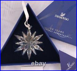 Swarovski Crystal Snowflake 2011 Christmas Ornament Lg 3