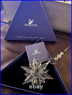 Swarovski Crystal Snowflake Annual Christmas Ornament 2006 WithOriginal Box