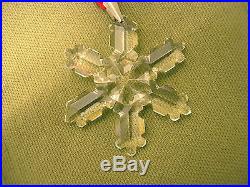 Swarovski Crystal Snowflake Christmas Ornament 1992 in Box