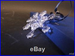 Swarovski Crystal Snowflake Christmas Ornament 2004 631562 3 Size