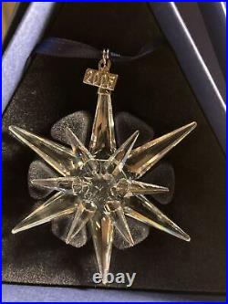 Swarovski Crystal Snowflake Christmas Ornament 2005 With COA COMPLETE