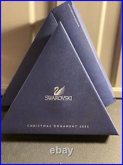 Swarovski Crystal Snowflake Christmas Ornament 2005 With COA COMPLETE