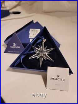 Swarovski Crystal Snowflake Christmas Ornament 2005 With COA COMPLETE C4