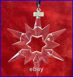 Swarovski Crystal Snowflake Ornament 1997 withRibbon & Box /Pls read description /
