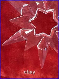 Swarovski Crystal Snowflake Ornament 1997 withRibbon & Box /Pls read description /