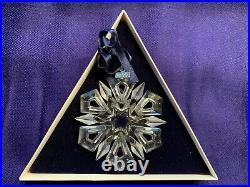 Swarovski Crystal Snowflake Ornament 1999 Papers Original Box Excellent Cond
