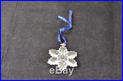 Swarovski Crystal Snowflake Star Christmas Holiday Ornament in Box Annual 1996
