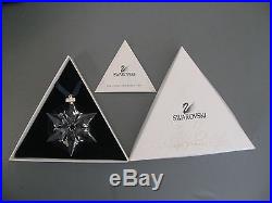 Swarovski Crystal Snowflake Star Christmas Holiday Ornament in Box Annual 2000