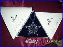 Swarovski Crystal Snowflake Star Christmas Ornament 2001 MIB
