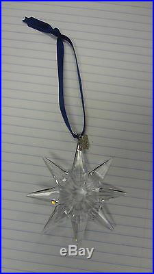 Swarovski Crystal Snowflake Star Christmas Ornament Annual for 2009 With Box