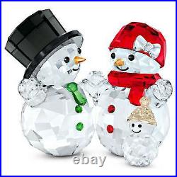 Swarovski Crystal Snowman Family Figurine Decoration 5533948