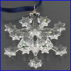 Swarovski Crystal Star Snowflake 2004 Christmas Ornament Rockefeller Center MIB