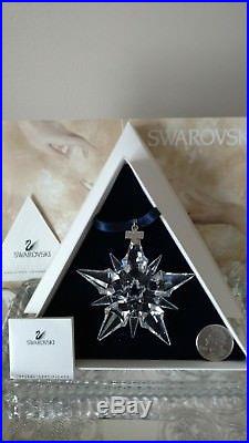 Swarovski Crystal Star Snowflake Annual Edition 2001 Christmas Ornament
