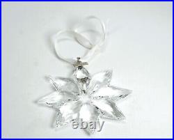 Swarovski Crystal Star Snowflake Ornament 2013 With Box