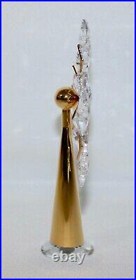 Swarovski Crystal Star Tree Topper Gold Plated COA #632785 In Original Box