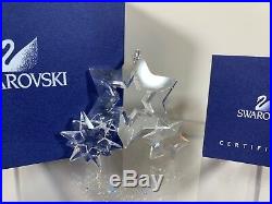 Swarovski Crystal Twinkling Stars Christmas Ornament 863438 MIB WithCOA RARE