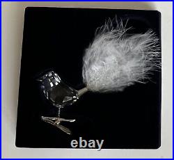 Swarovski Crystal Winter Bird Christmas Clip-On Ornament Feather Tail 946477
