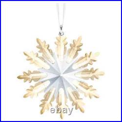 Swarovski Crystal Winter Star Sparkle Christmas Holiday Ornament, Gold, 5464857